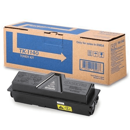 Kyocera TK-1140 Black Toner Kit Cartridge 7,200 Pages Original 1T02ML0NL0 Single-pack