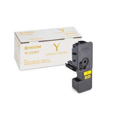 Kyocera TK-5220Y Yellow Toner Kit Cartridge 1,200 Pages Original 1T02R9ANL1 Single-pack