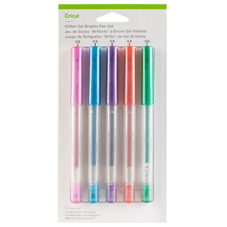 Cricut 5-pack Medium Point Gel Pen Set For Explore/Maker Glitter Brights 2004026