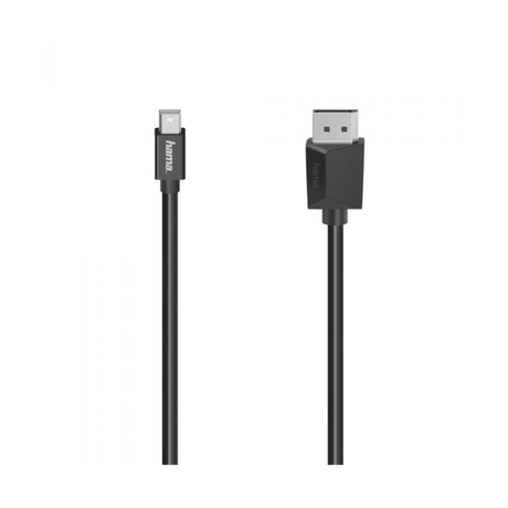 Hama 1.5m Display Port Cable Mini Display Port Black 200710