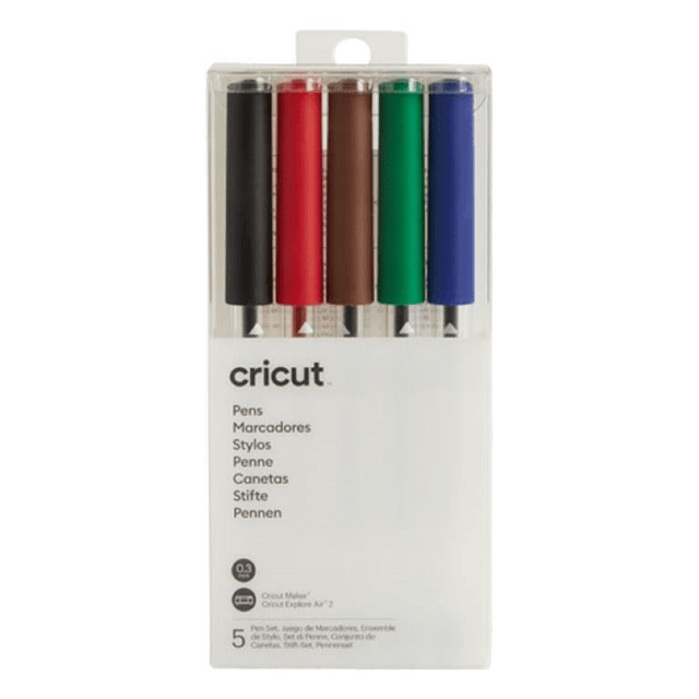 Cricut 5-pack Extra Fine Point Pen Basics Set for Explore and Maker 2007643