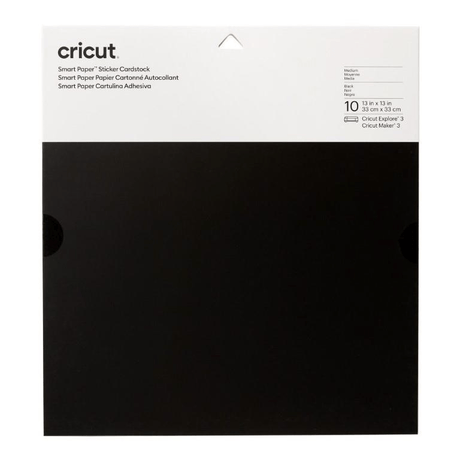 Cricut Smart Sticker Cardstock 33x33cm 10-sheet Black 2008316