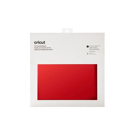 Cricut Transfer Foil Sheets 30x30cm 8-sheet Red 2008721