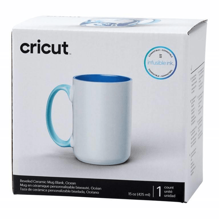 Cricut 440ml Beveled Ceramic Mug Blank Ocean 2009394