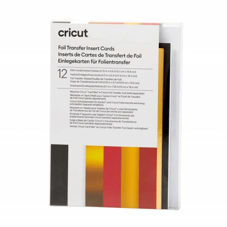 Cricut R40 12-pack Foil Insert Cards Royal Flush 2009480