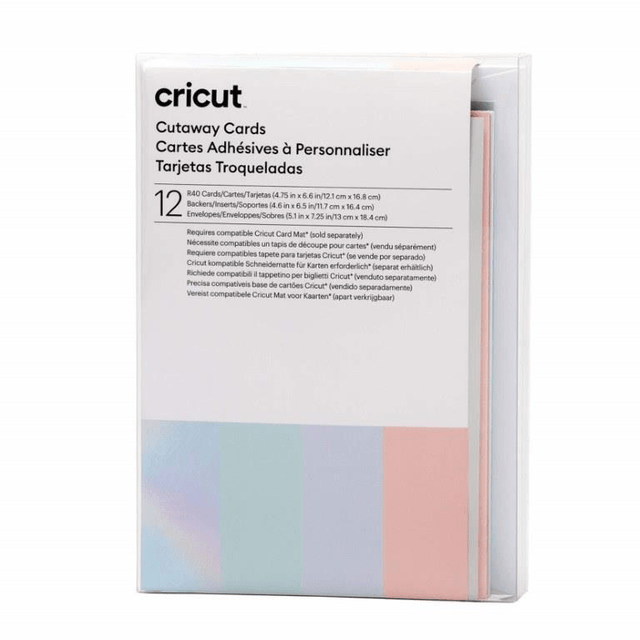 Cricut R40 12-pack Cut-Away Cards Pastel 2009483