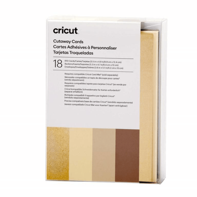 Cricut R10 18-pack Cut-Away Cards Neutrals 2009485