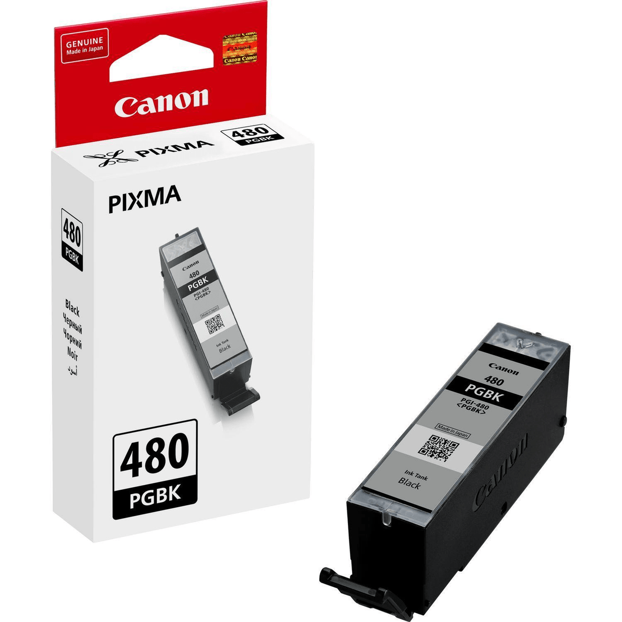 Canon PGI-480BK Black Printer Ink Cartridge Original 2077C001 Single-pack