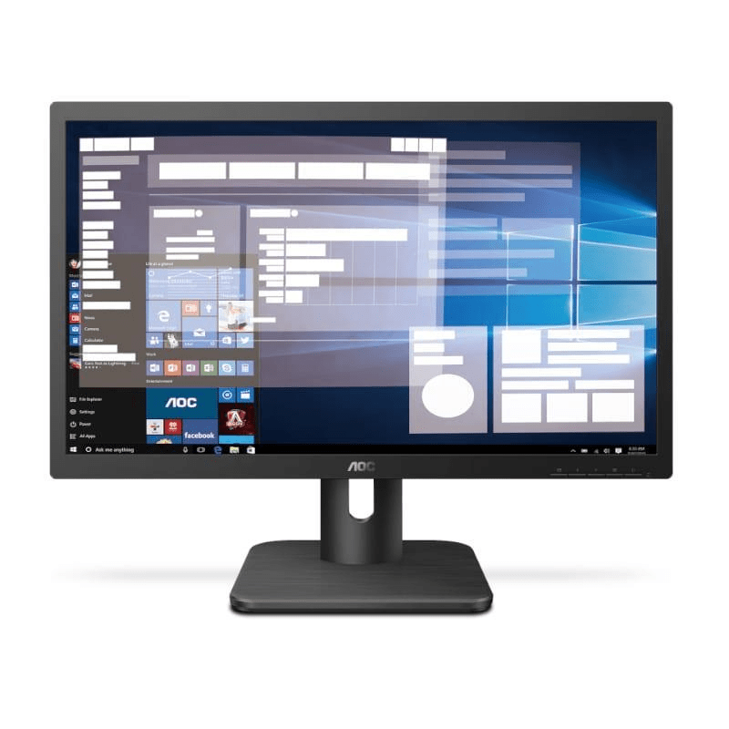 AOC Monitor 19.5 TN Panel;1600x900@60Hz; HDMI+VGA; earphone;Flicker free;VESA; HDMI cable incl;4 year carry in/swop out