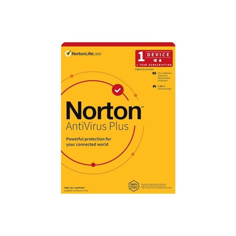 Norton AntiVirus Plus for 1x PC Mac Smartphone or Tablet - Single-user 1-year Subscription Download 21426595