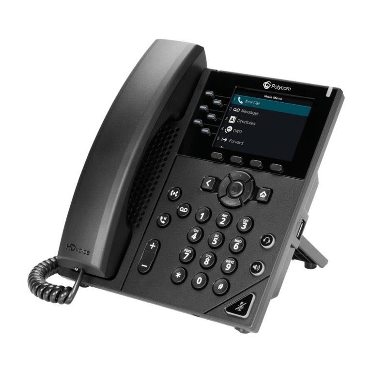 Poly VVX 350 6-line Desktop IP Phone 2200-48830-025