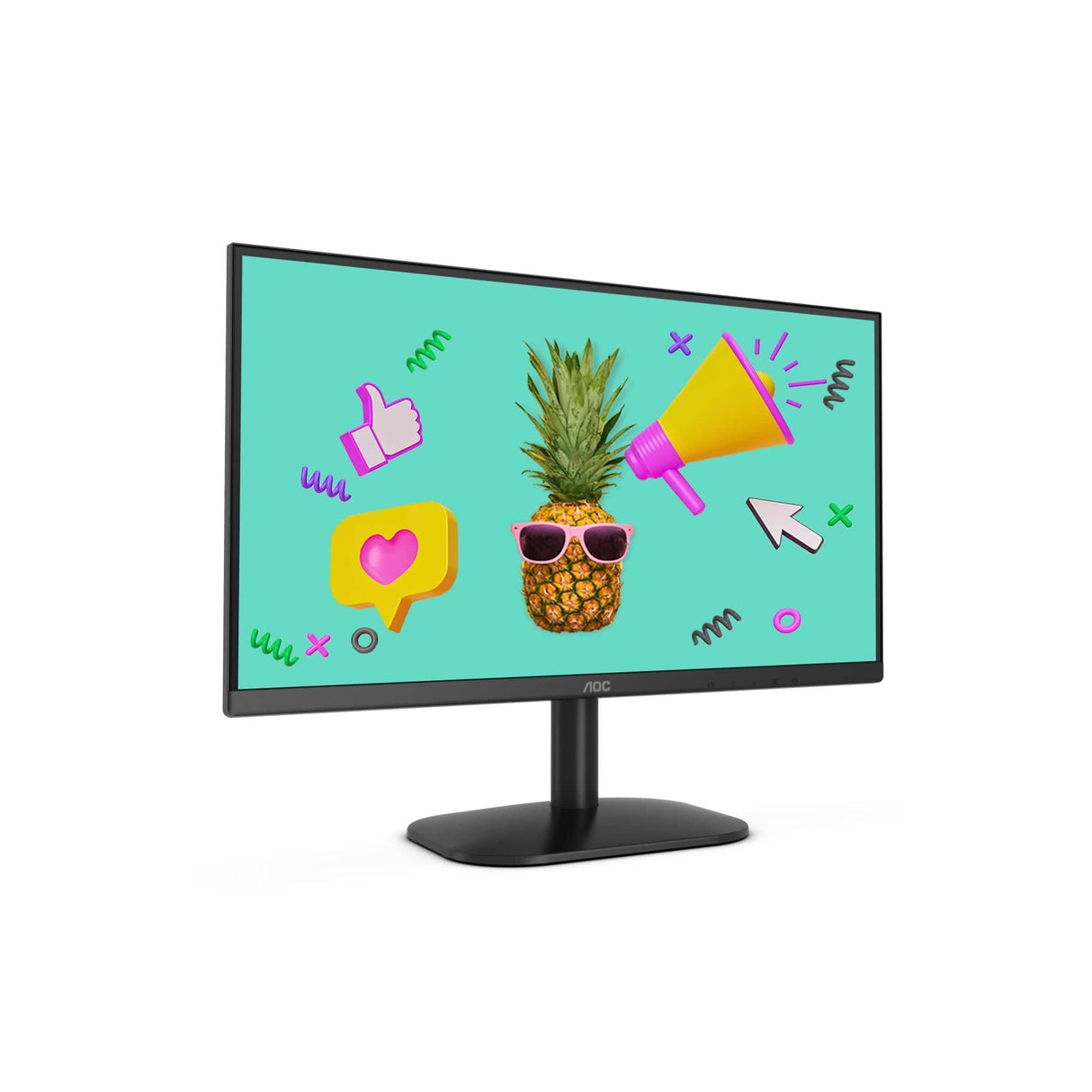 AOC UltraSlim 21.5-inch 1920 x 1080p FHD 16:9 75Hz 7ms LED VA Monitor 22B2HN