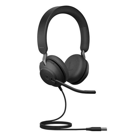 Jabra Evolve2 40 Stereo USB Wired On-Ear Headset Black 24089-989-999