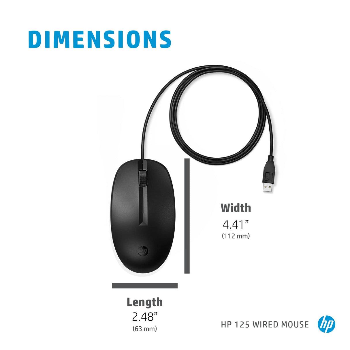 HP 125 Wired Mouse