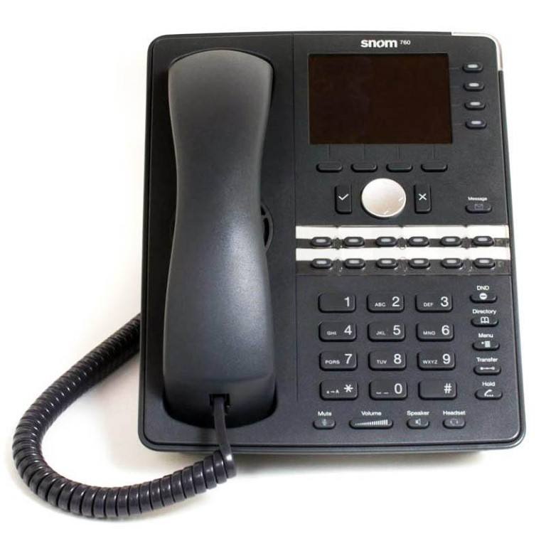 Snom 760 IP Phone Anthracite Gig PoE No PSU Included 2795