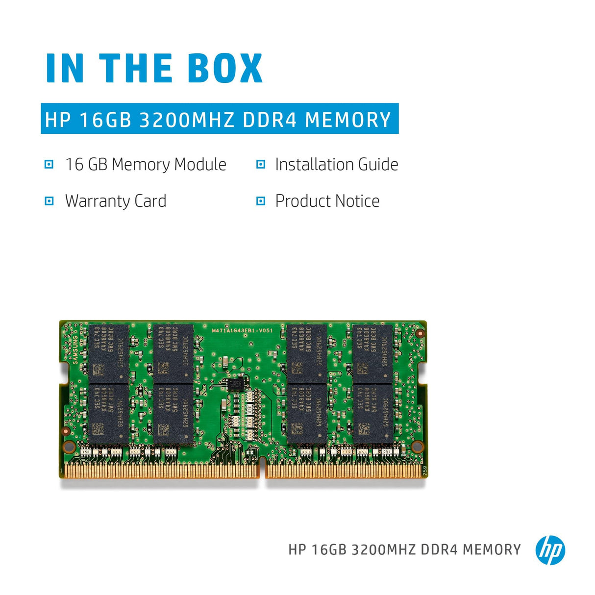 HP 286H8AA memory module 8 GB 1 x 8 GB DDR4 3200 MHz