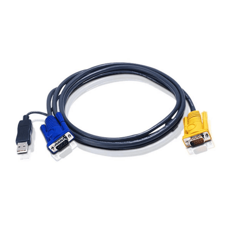 ATEN 2L-5205UP USB KVM Cable with 3 in 1 SPHD and built-in PS/2 to USB converter 5m