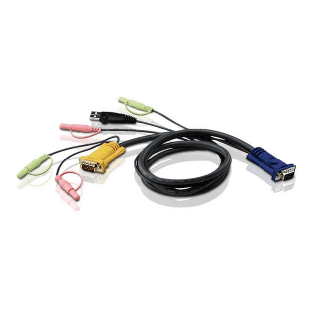 Aten 1.8m USB KVM Cable with 3-in-1 SPHD and Audio 2L-5302U