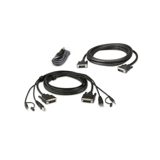 ATEN 2L-7D02UDX3 USB DVI-D Dual Link Dual Display Secure KVM Cable Kit 1.8m