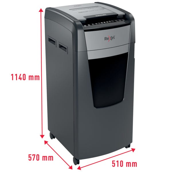 Rexel Optimum Auto Feed+ 750 Sheet Automatic Cross Cut P4 Paper Shredder