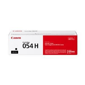 Canon 054H Black Toner Cartridge 3,100 Pages Original 3028C002 Single-pack