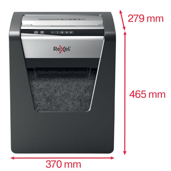 Rexel Momentum X415 P4 Cross Cut 15 Sheet Paper Shredder, 23L Bin