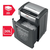 Rexel Momentum X420 P4 Cross Cut 20 Sheet Paper Shredder, 30L Bin