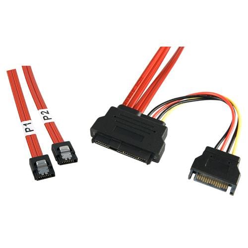 Lindy Internal SATA & SAS, 1m SATA cable Red