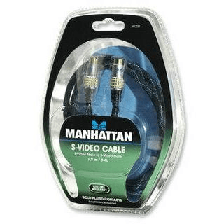 Manhattan 1.5m S-Video M/M S-Video Cable S-Video 4-pin Blue 361293