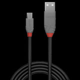 Lindy 2m Anthra Line USB 2.0 Type A to Micro-B Cable 36733