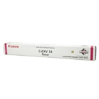 Canon C-EXV 34 M Magenta Toner Cartridge 19,000 Pages Original 3784B002 Single-pack