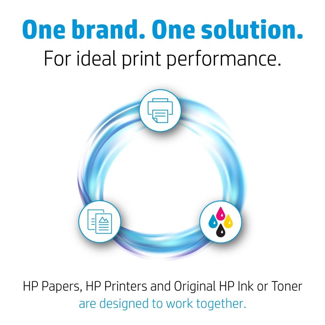 HP Professional Multi-use Glossy FSC Papers 180gsm 150 Sht/A4/210 x 297mm Printing Paper A4 (210x297mm) Gloss 150 Sheets White 3VK91A