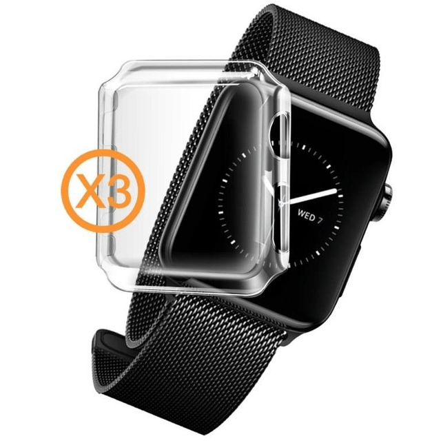 Tuff-Luv Orzly InvisiCase 3-in-1 Pack for Apple Watch Series 2 3WAT2GINVISIPACK42