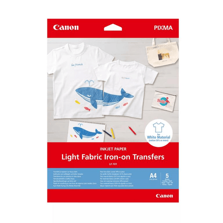 Canon LF-101 A4 Light Fabric Iron-on Transfers 4004C002