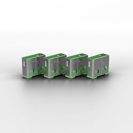 Lindy USB Port Blocker - Green 4-pack 40451