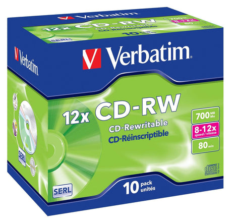 Verbatim CD-RW 12x 700 MB 10-pack