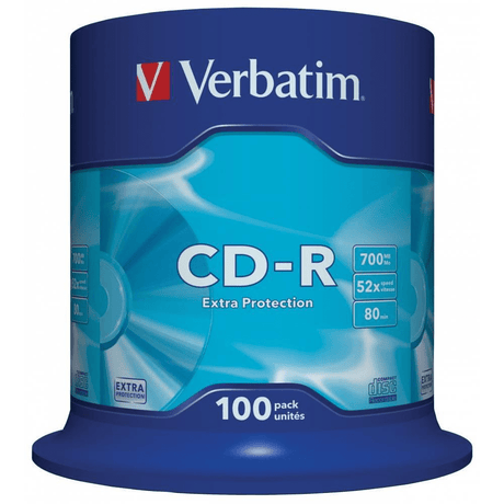 Verbatim 700MB 52x CD-R Extra Protection 100-pack 43411