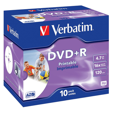 Verbatim DVD+R Wide Inkjet Printable ID Brand