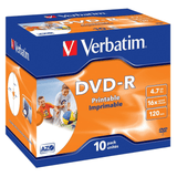 Verbatim 43521 Blank DVD 4.7GB DVD-R 10-pack