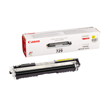 Canon 729Y Yellow Toner Cartridge 1,000 Pages Original 4367B002 Single-pack