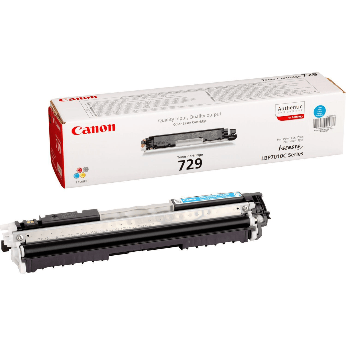 Canon CRG-729 C Cyan Toner Cartridge 1,000 Pages Original 4369B002 Single-pack