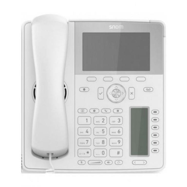 Snom D785 12-line Desktop SIP Phone Hi-Res 4.3-inch Colour TFT Display M-D785W No PSU Included White 4392