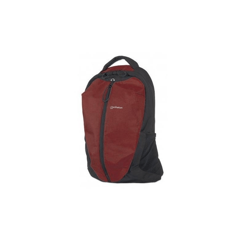 Manhattan Airpack Backpack Black and Red Nylon and Polyester 439725