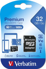 Verbatim Premium Memory Card 32GB MicroSDHC Class 10