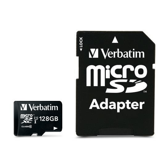 Verbatim Premium Memory Card 128GB MicroSDXC Class 10 UHS-I