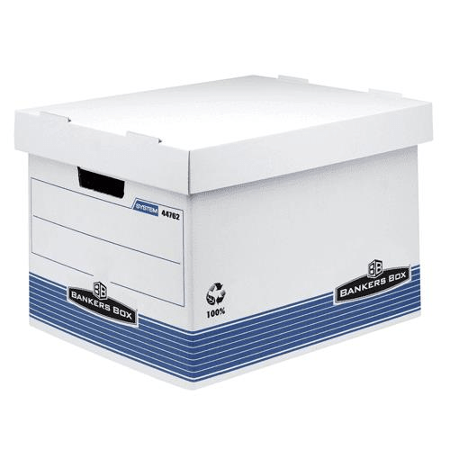 Fellowes Bankers Box System Series Large Storage Box  - 10 pack 44762-10