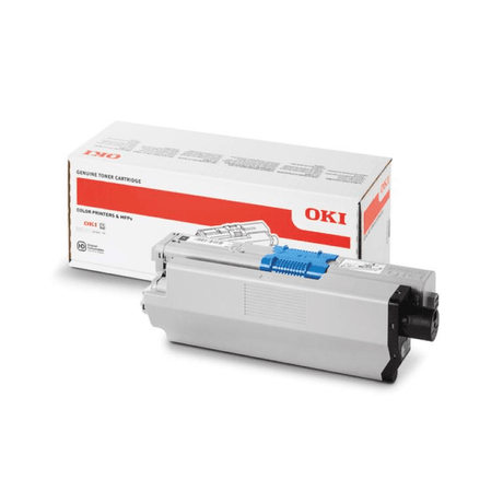 OKI C301 Black Toner Cartridge 2200 Pages Original 44973536