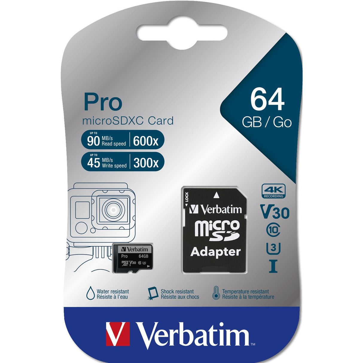 Verbatim Pro memory card 64 GB MicroSDXC UHS Class 10