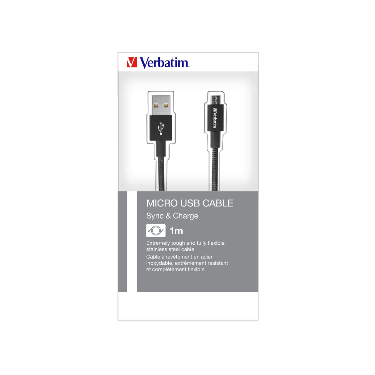 Verbatim Micro USB Sync & Charge Cable 100cm Black