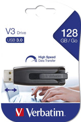 Verbatim Store n Go V3 128GB USB 3.2 Gen 1 Type-A Flash Drive 49189